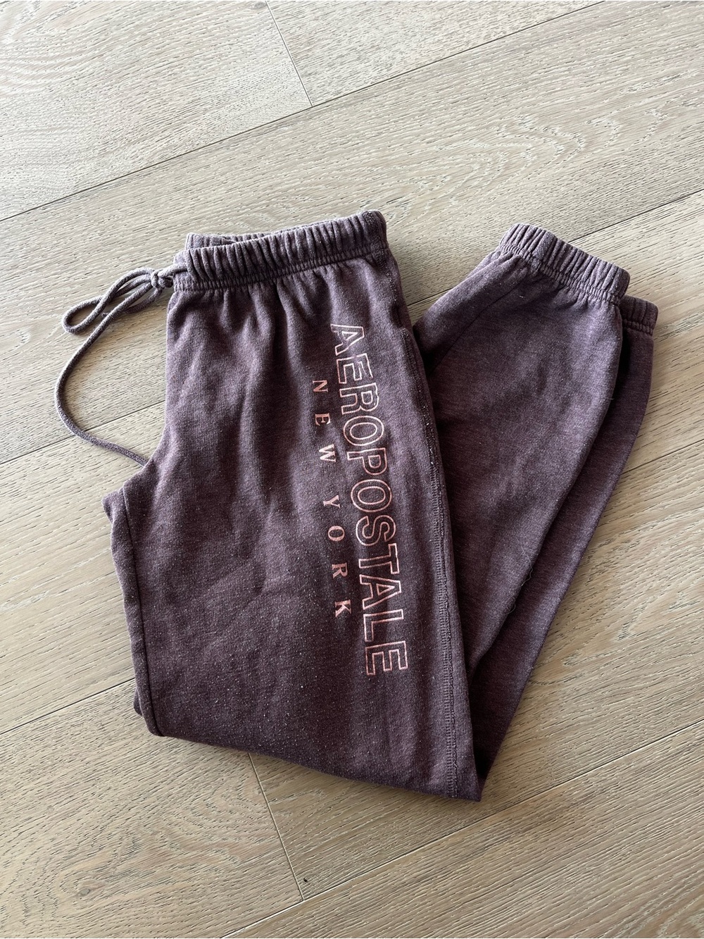 Aeropostale Womens Shimmer Logo Sweatpants S